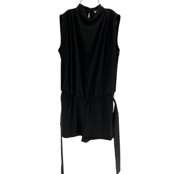 Amanda Uprichard x Revolve 'Fabienne' Black Polyester Romper Size M - Picture 2 of 4
